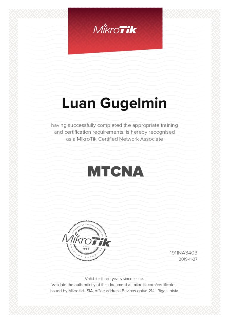 MTCNA 2019